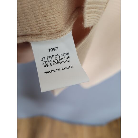 Womens Waffle Knit Sweatshirt Casual Loose Long Sleeve Henley Button V Neck XL - Picture 10 of 10